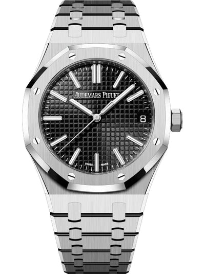 Audemars Piguet Royal Oak Stainless Steel Black Dial "50TH ANNIVERSARY" 15510ST