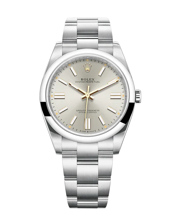 Rolex Oyster Perpetual Silver 41mm 124300